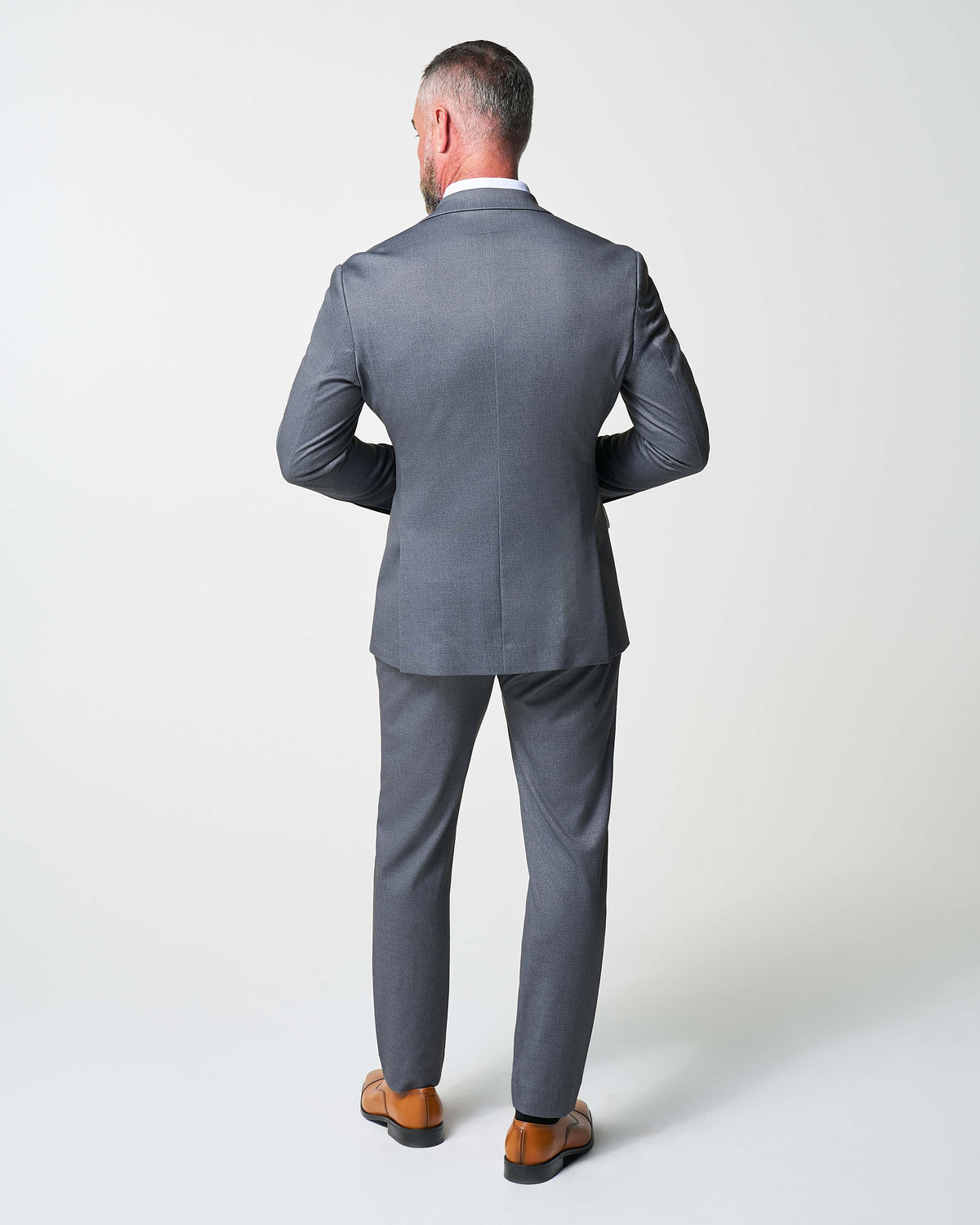 State & Liberty - Athletic Fit Stretch Suit - Textured Cobalt