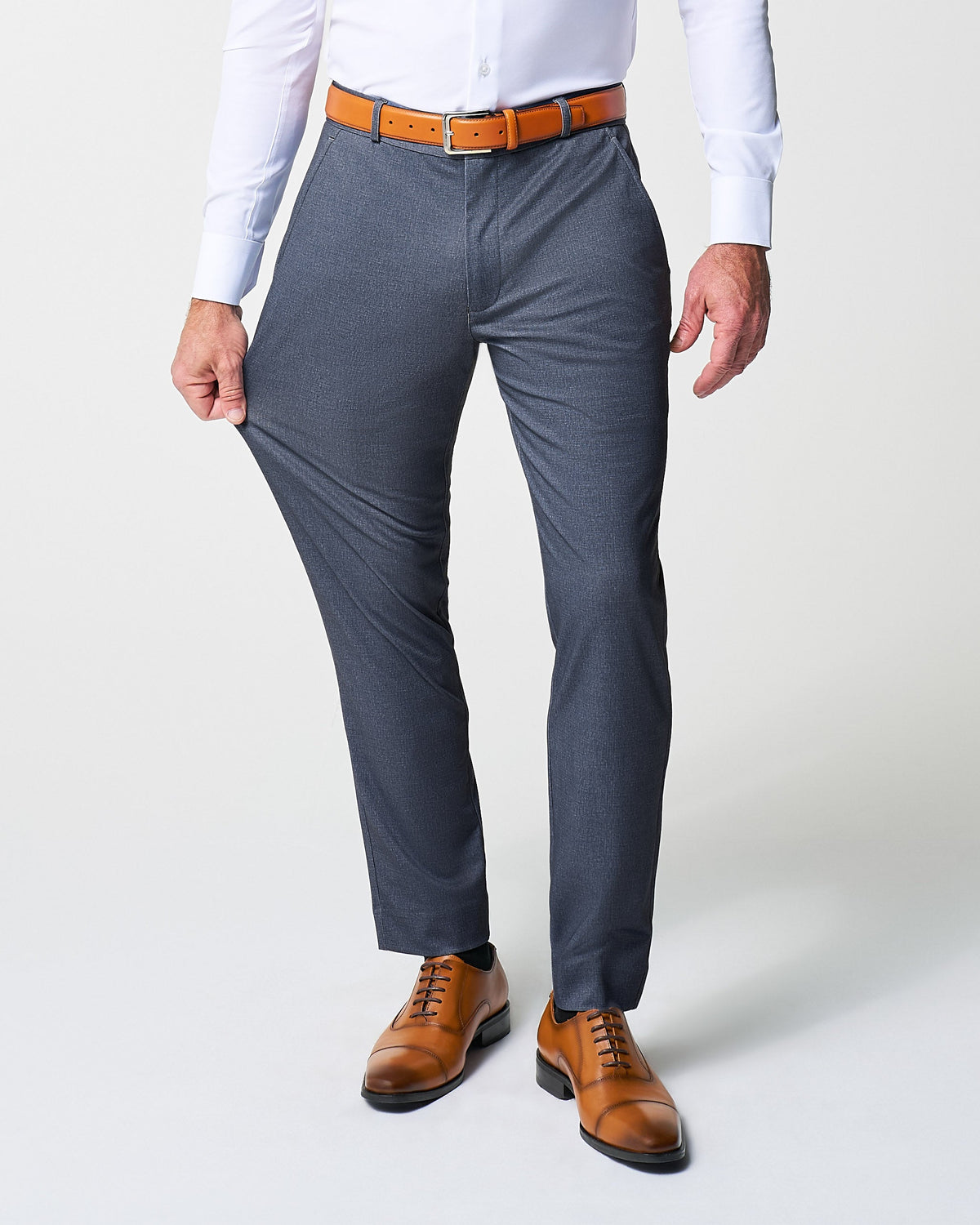 State & Liberty - Athletic Fit Stretch Suit - Textured Cobalt