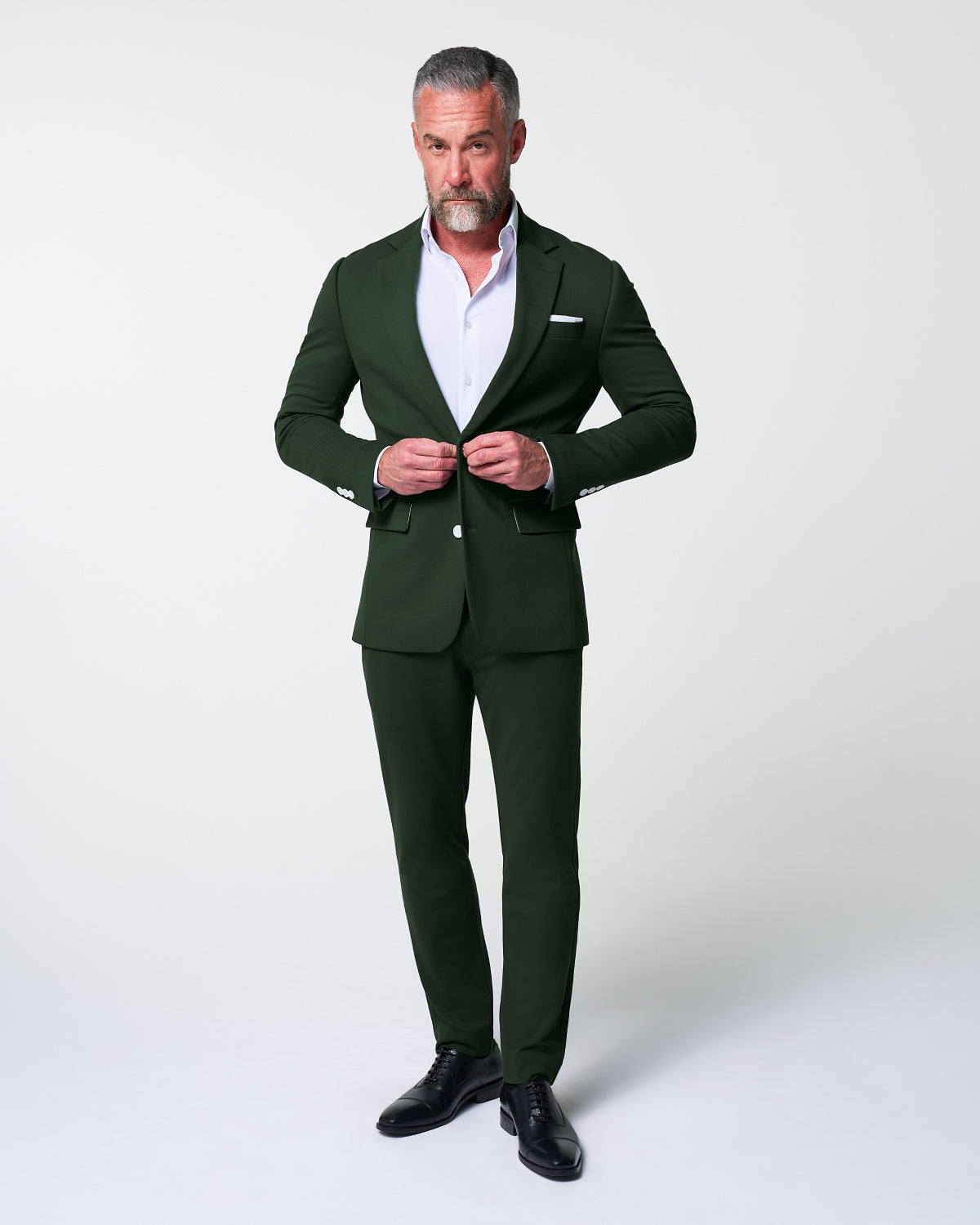 State & Liberty - Athletic Fit Stretch Suit - Solid Pine