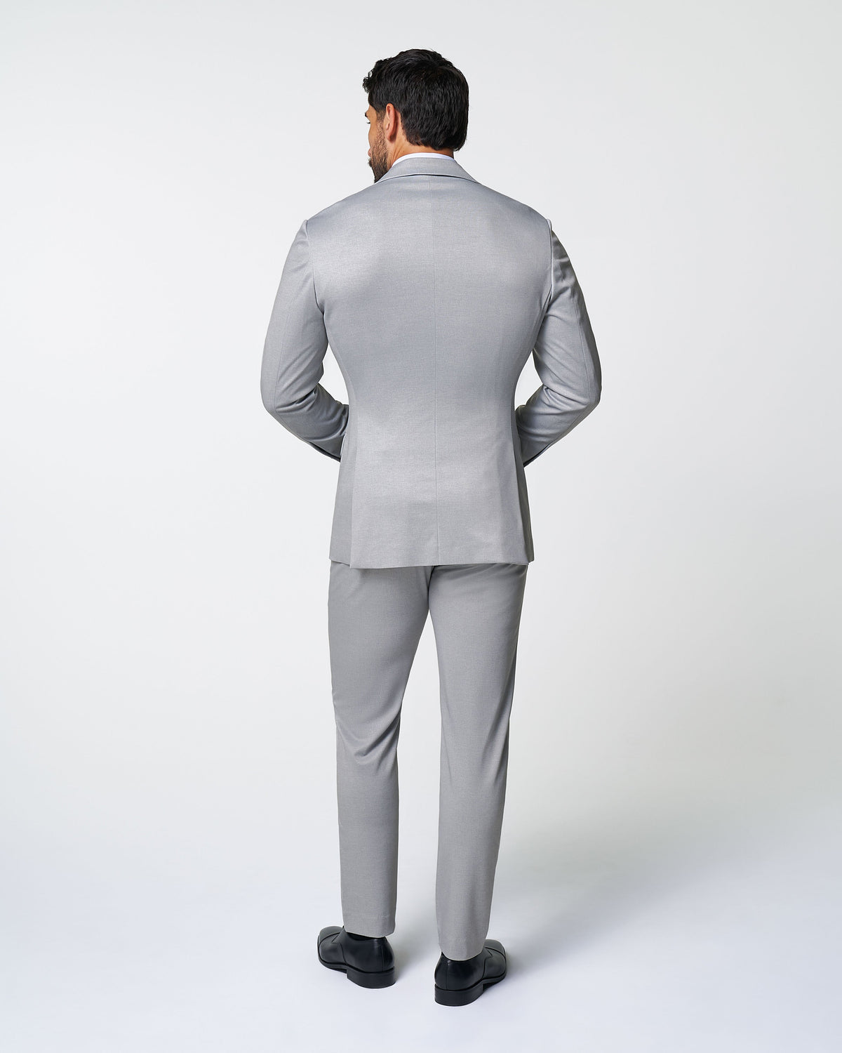 State & Liberty - Athletic Fit Stretch Suit - Solid Light Grey