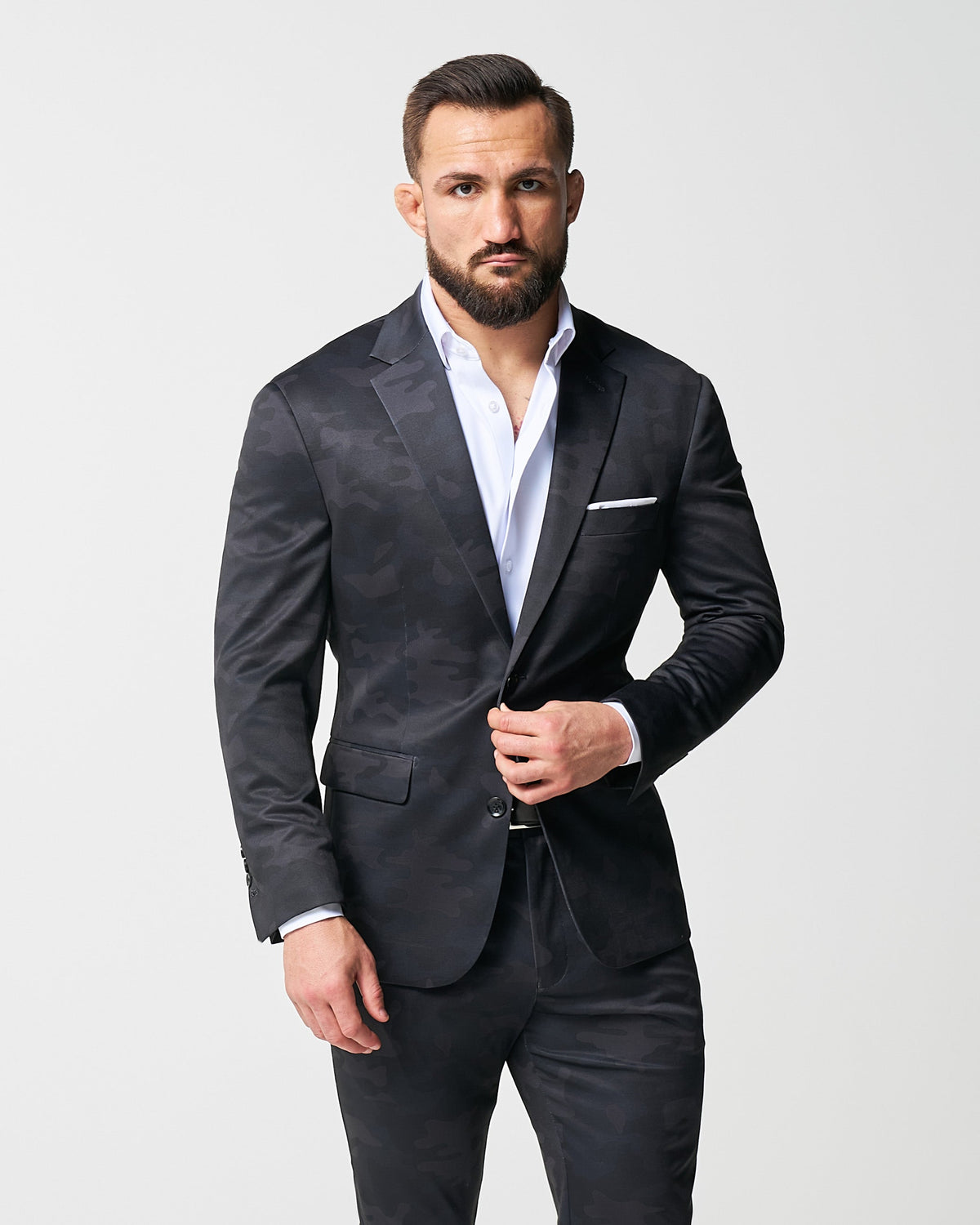 State & Liberty - Athletic Fit Stretch Suit - Solid Royal Blue