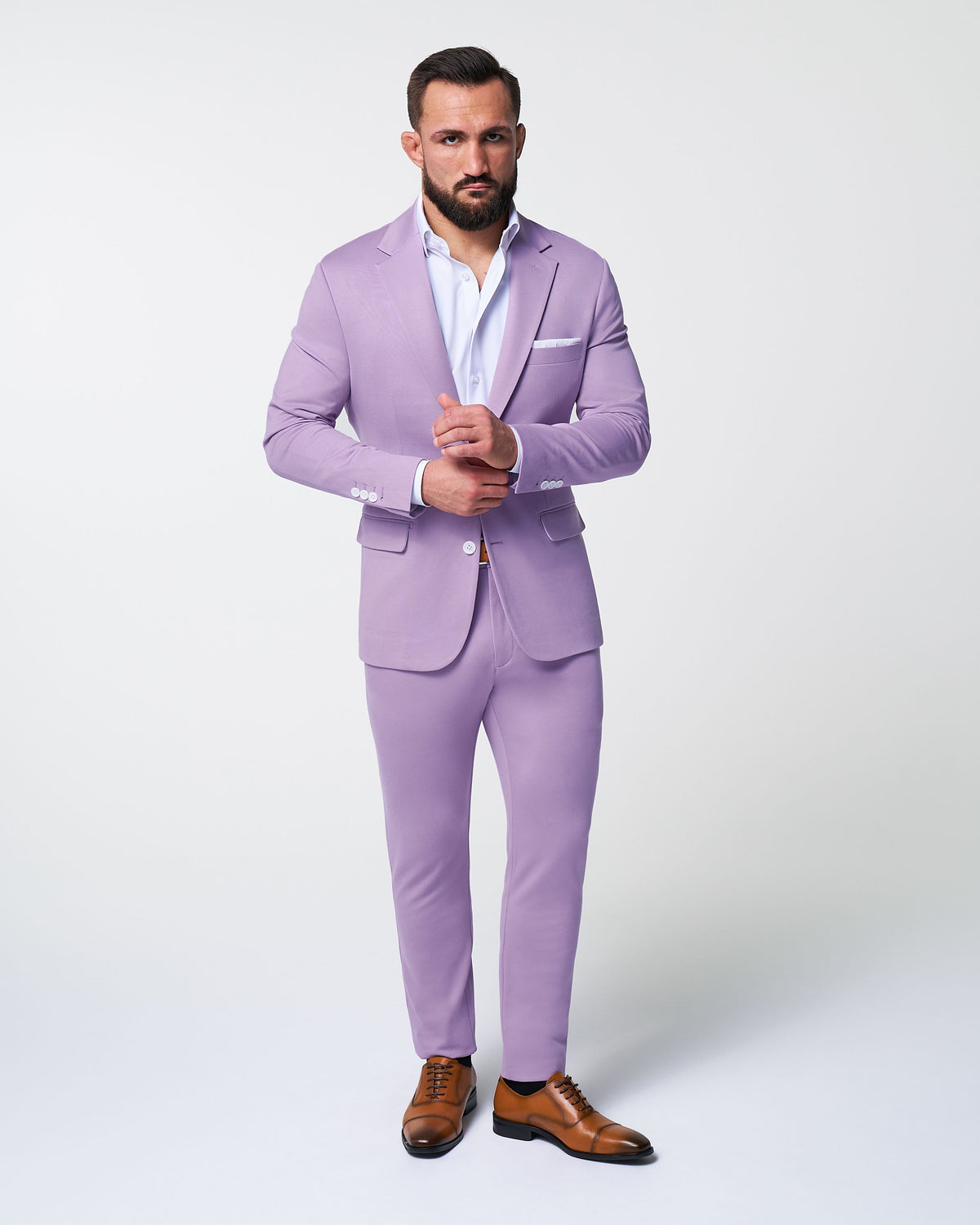 State & Liberty - Athletic Fit Stretch Suit - Solid Royal Blue