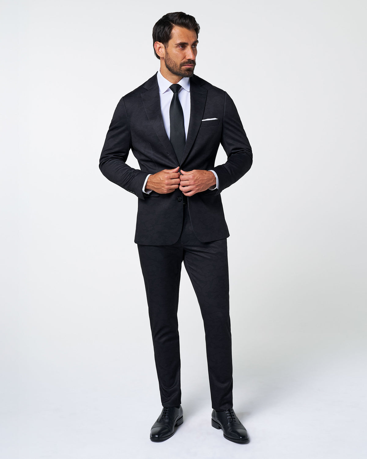 State & Liberty - Athletic Fit Stretch Suit - Solid Royal Blue