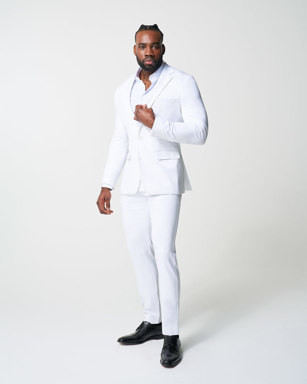 State & Liberty - Athletic Fit Stretch Suit - Solid Royal Blue