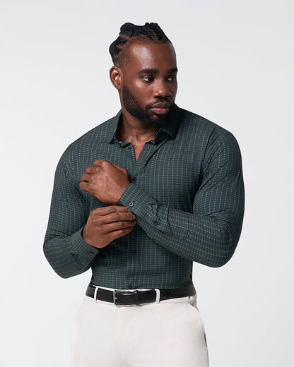 State & Liberty - "The Colby" Dark Green & Mint Windowpane