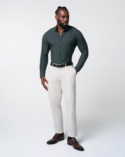 State & Liberty - "The Colby" Dark Green & Mint Windowpane