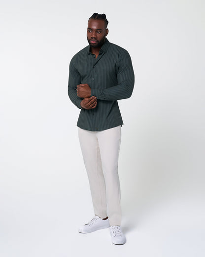 State & Liberty - "The Colby" Dark Green & Mint Windowpane