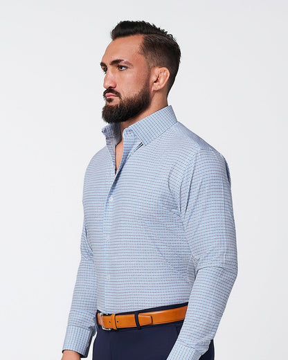 State & Liberty - "The Dalton" Purple & Light Blue Windowpane