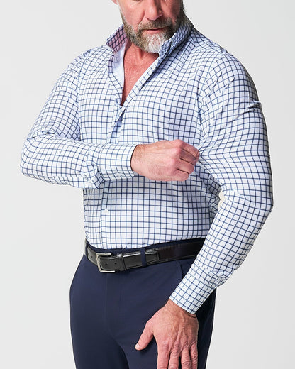 State & Liberty - "The Elias" Light Navy Windowpane