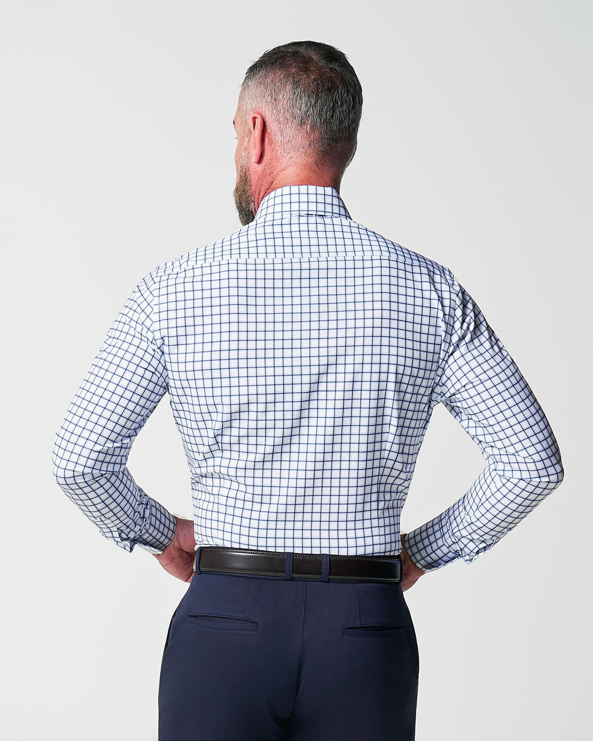 State & Liberty - "The Elias" Light Navy Windowpane