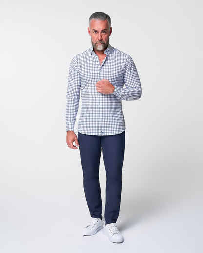 State & Liberty - "The Elias" Light Navy Windowpane