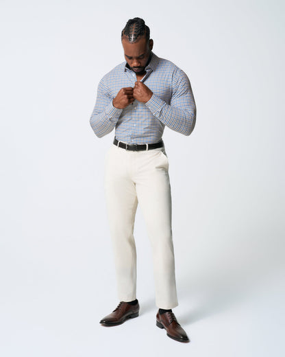 State & Liberty - "The Fitz" Brown & Navy Plaid