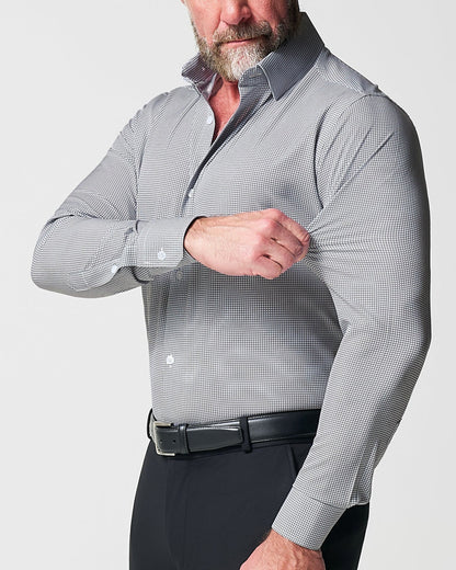 State & Liberty - "The Harris" Grey Roped Windowpane