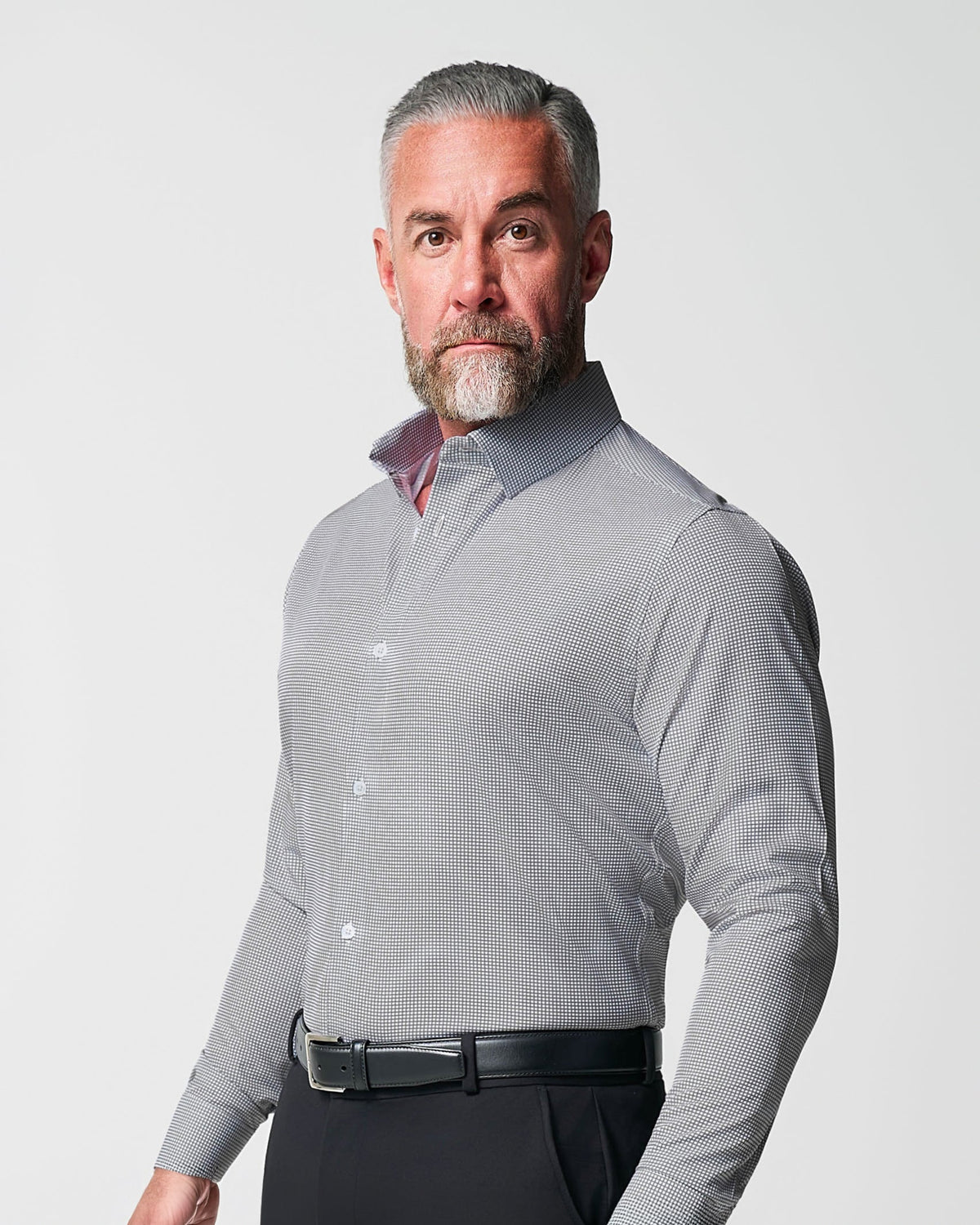 State & Liberty - "The Harris" Grey Roped Windowpane