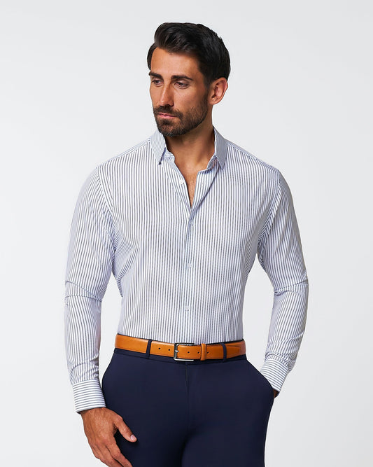 State & Liberty - "The Hutton" Navy Pinstripe