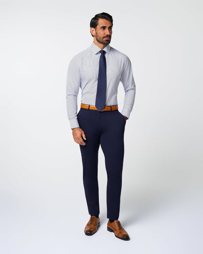 State & Liberty - "The Hutton" Navy Pinstripe