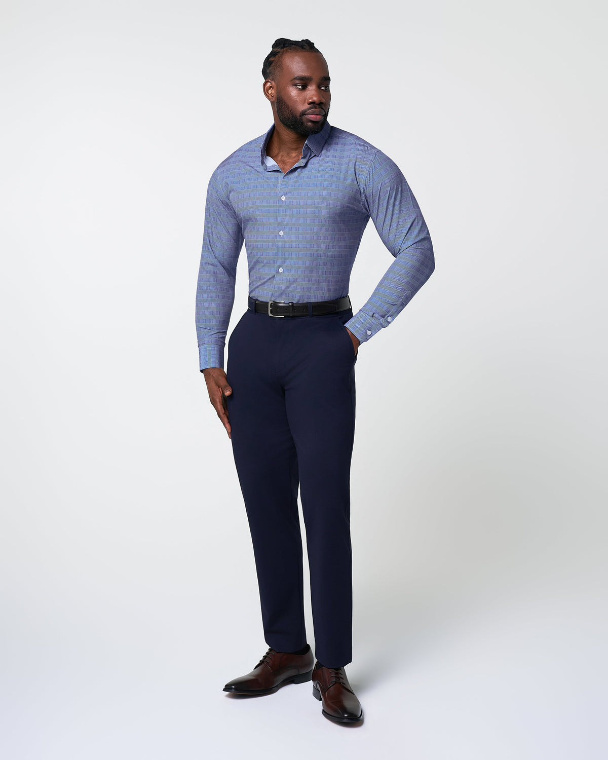 State & Liberty - "The Knox" Navy & White Plaid