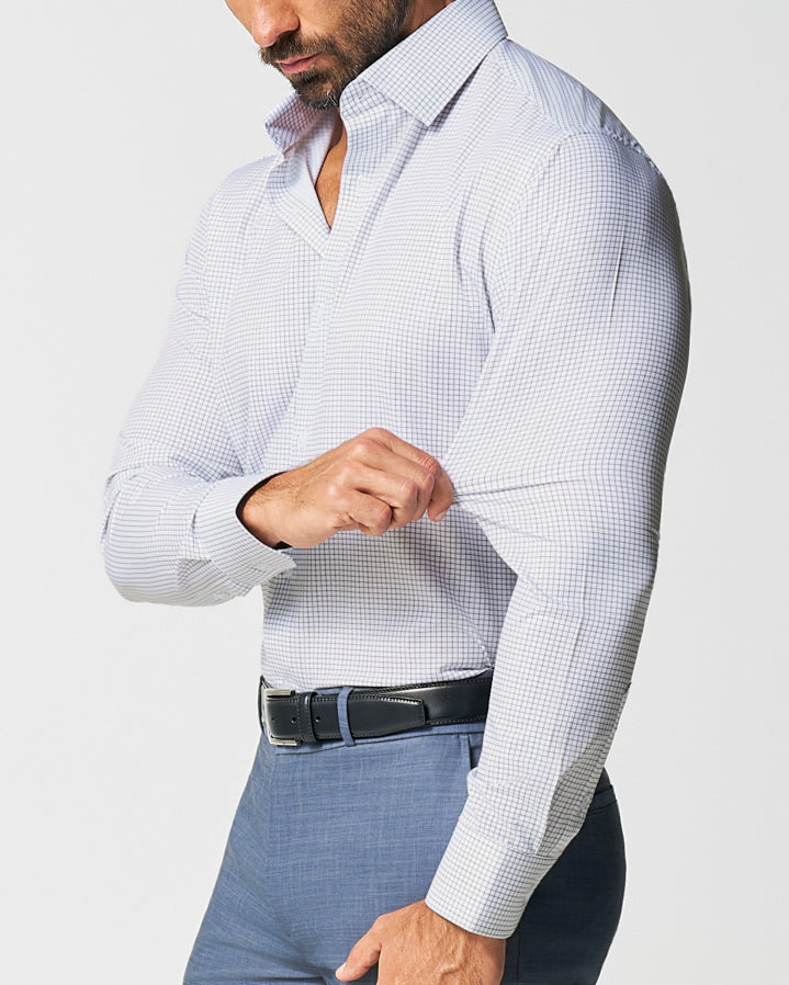 State & Liberty - "The Luca" Black Dashed Mini Grid
