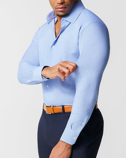 State & Liberty - "The Merrill" Blue Micro Check