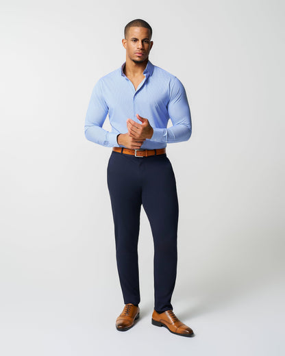 State & Liberty - "The Merrill" Blue Micro Check