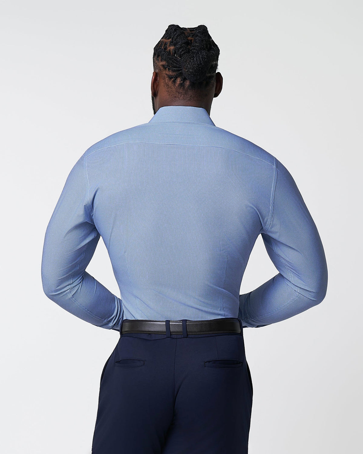 State & Liberty - "The Rover" Blue Mini Windowpane