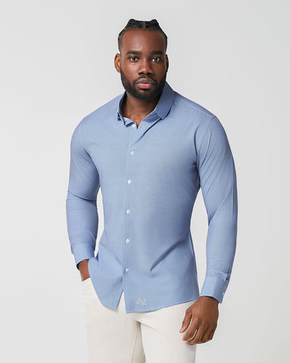 State & Liberty - "The Rover" Blue Mini Windowpane