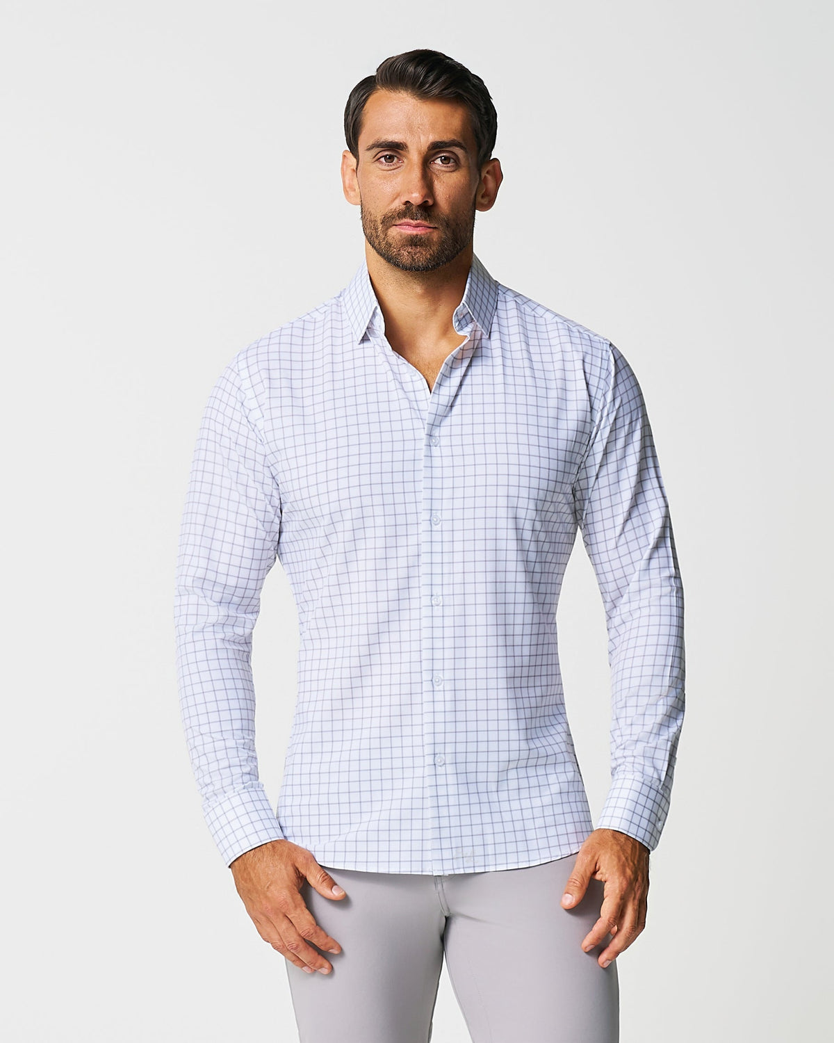 State & Liberty - "The Scottie" Grey & White Windowpane