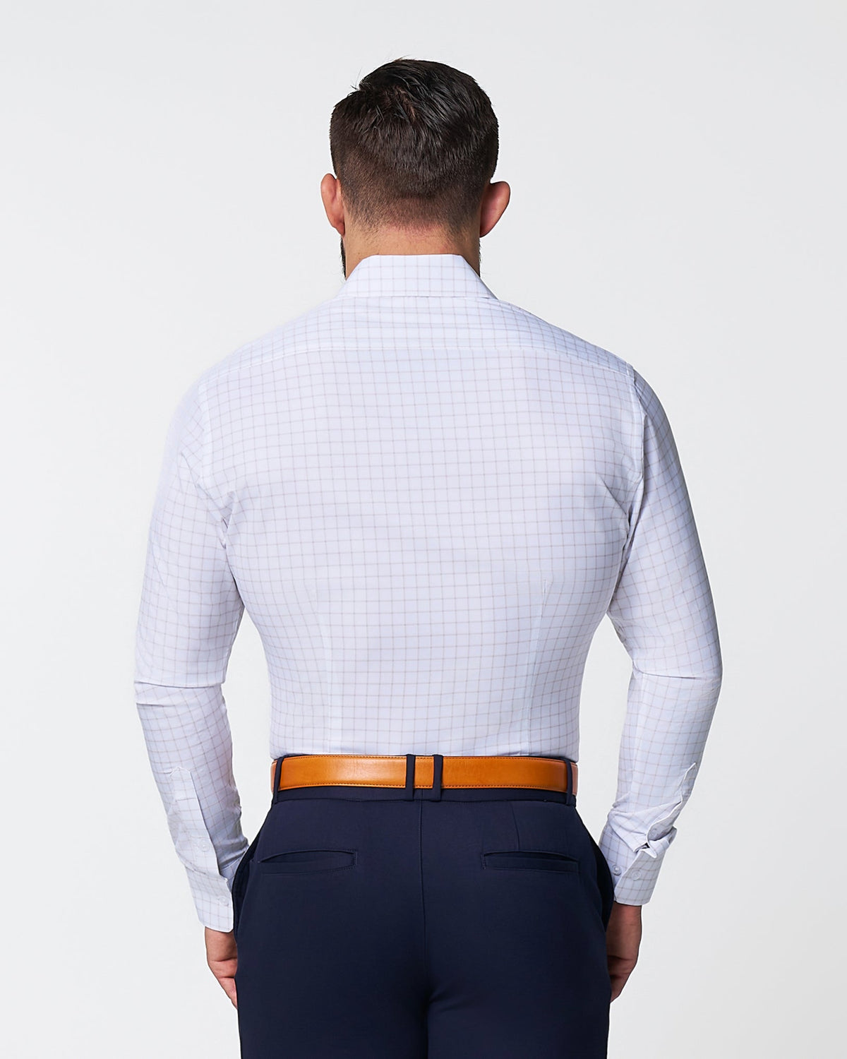 State & Liberty - "The Shore" White with Tan Windowpane