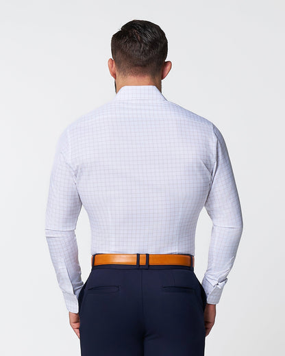 State & Liberty - "The Shore" White with Tan Windowpane