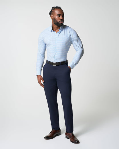 State & Liberty - "The Soho" Light Blue Windowpane