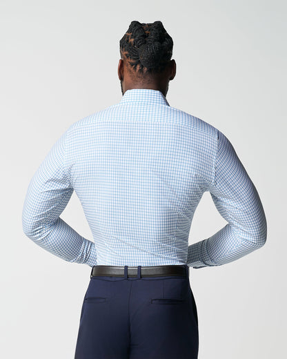 State & Liberty - "The Soho" Light Blue Windowpane