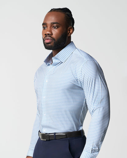 State & Liberty - "The Soho" Light Blue Windowpane