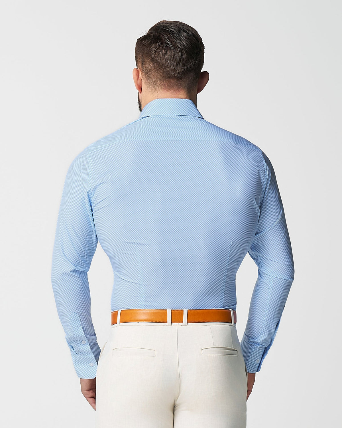 State & Liberty - "The Vernor" Light Blue Square Check Print