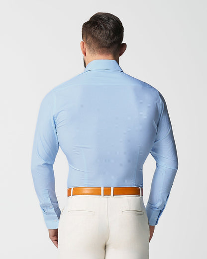 State & Liberty - "The Vernor" Light Blue Square Check Print