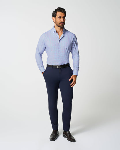 State & Liberty - "The Weston" Light Blue, Pink & Black Plaid
