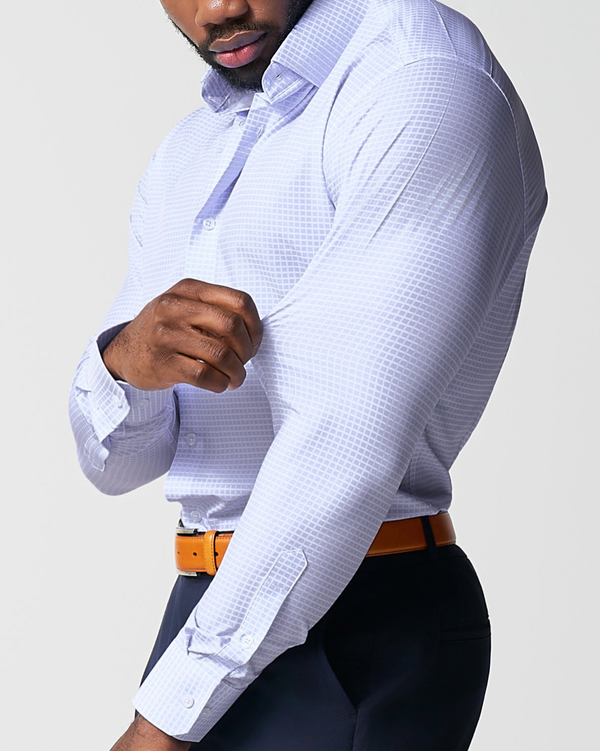 State & Liberty - "The Xavier" Lavender with White Windowpane