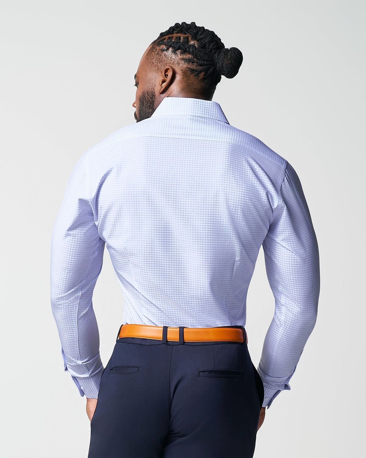 State & Liberty - "The Xavier" Lavender with White Windowpane